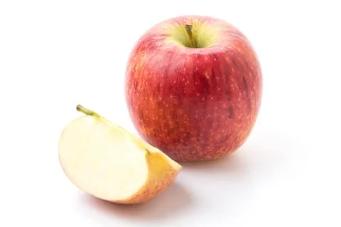 Red apple isolated on white background Stock Photos