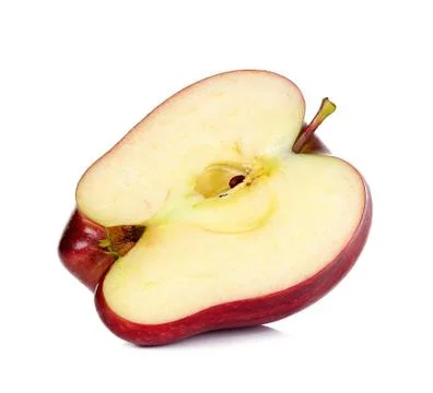 Red apple isolated on white background Stock Photos