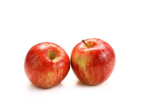 Red apple isolated on white background Stock Photos