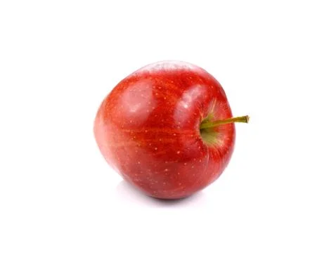 Red apple isolated on white background Stock Photos