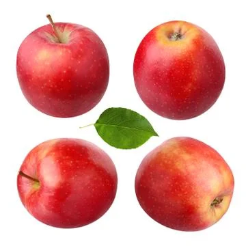 Red Apple isolated on a white background. Stock-Fotos