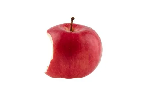 Red apple isolated on white background Stock Photos