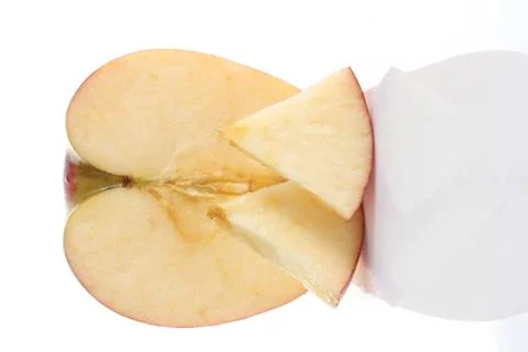 Red apple isolated on white background. Foto stock