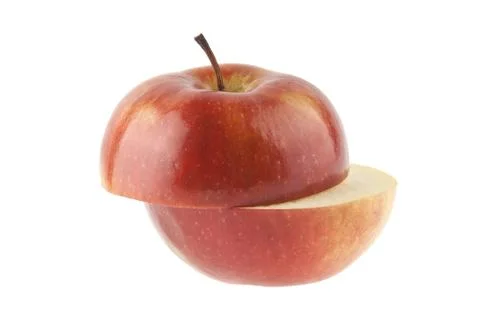 Red apple isolated on white background Stock Photos