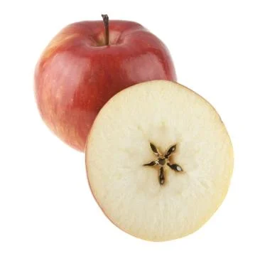 Red apple isolated on white background Stock Photos