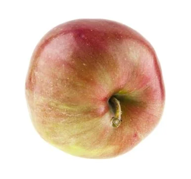 Red apple isolated on white background closeup Stock Photos