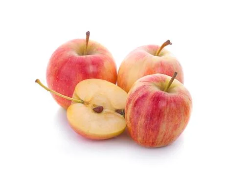 Red apple isolated on white background Foto stock