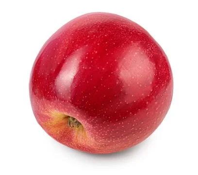 Red apple isolated on white background with clipping path and full depth of Stock Photos