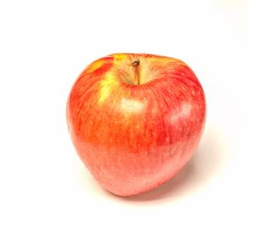 Red apple isolated on a white background Stock Photos