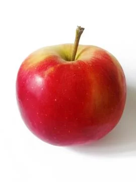 Red apple isolated on white background Stock Photos