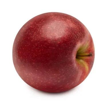 Red apple isolated on white background. Creative healthy food concept. Natu.. Stock Photos