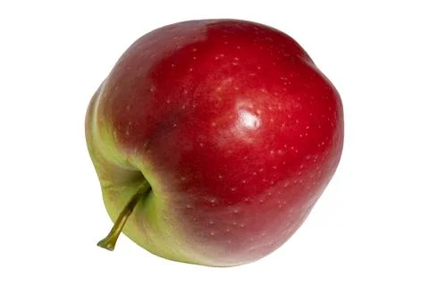 Red apple isolated white background fresh fruit nutrition concept Stock Photos