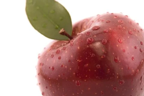 Red apple isolated on white Stock Photos