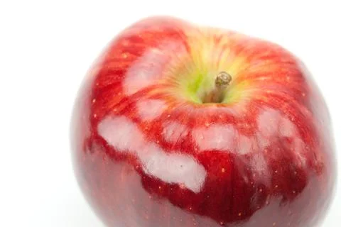 Red apple isolated on white Foto stock