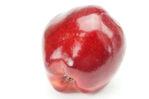 Red apple isolated on white Stock Photos