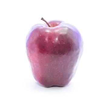 Red apple perfect shape side view Stock Photos