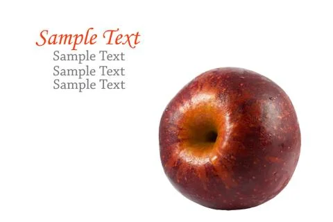 Red apple. Stock Photos