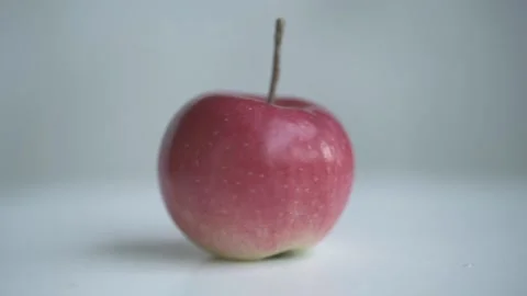 Red apple rotate. Stock Footage 138206268