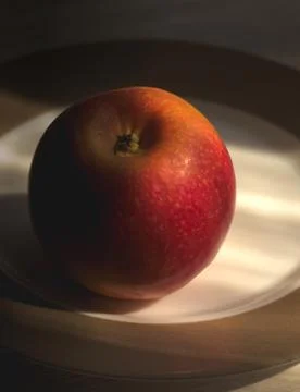 Red apple on the table fruit Stock Photos