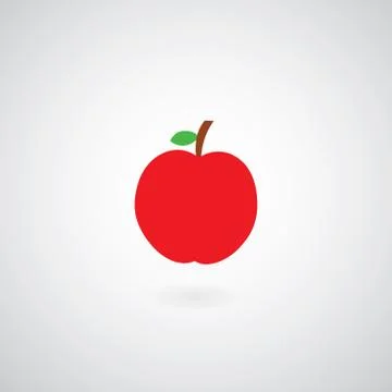 Red apple vector Stock Illustration