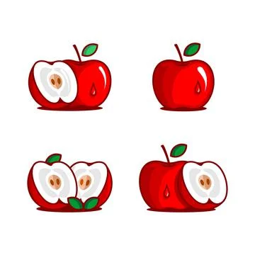 RED APPLE VECTOR Stock Illustration