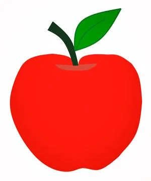 Red apple vector Stock Illustration