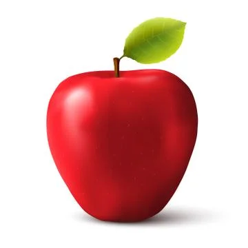 Red apple vector illustration イラスト素材