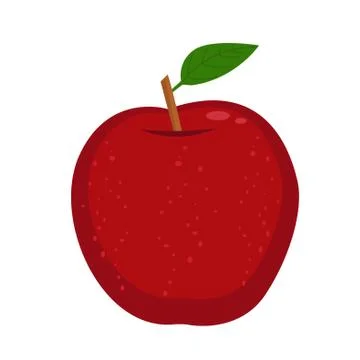 Red apple vector illustration Stock Illustration