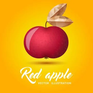Red Apple vector illustration Illustration