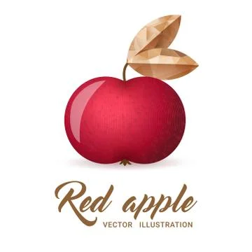 Red Apple vector illustration Stock Illustration