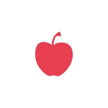 Red apple vector illustration on white backround Eps 10 Stock Illustration