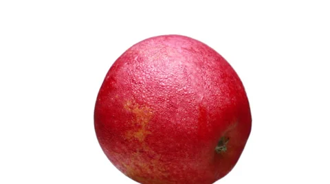 Red apple with white background Stock Footage 39191764