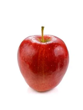 Red apple on white background Stock Photos