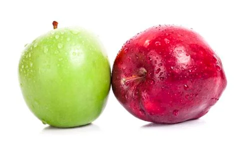 Red apple on white background Stock Photos