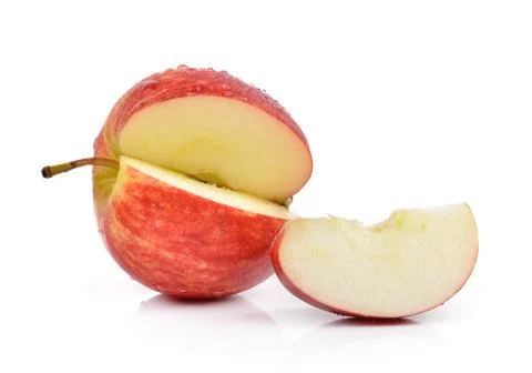 Red apple on white background Stock Photos
