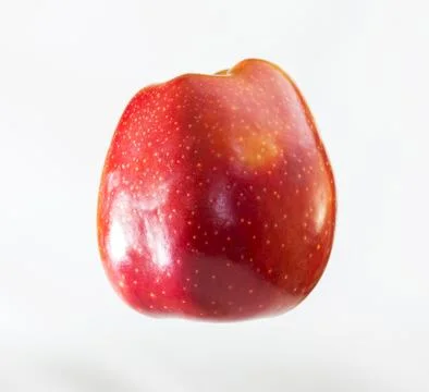Red apple on a white background Stock Photos