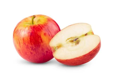 Red apple on white background Stock Photos