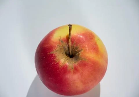 Red apple on a white background Stock Photos