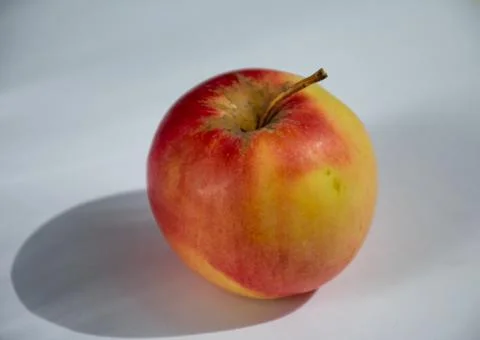 Red apple on a white background Stock Photos