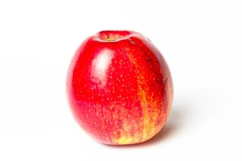 Red apple on a white background Stock Photos