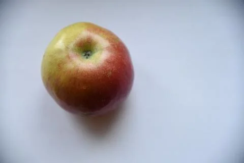 Red apple on white background Foto stock