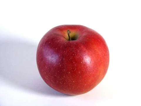 Red apple on white background Stock Photos