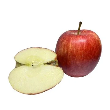 Red apple on white background Stock Photos