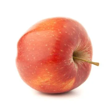 Red apple on a white background with a shadow. Foto stock