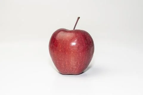 Red apple on a white background side view Stock-Fotos