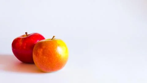 Red apple,apples on white background Stock Photos