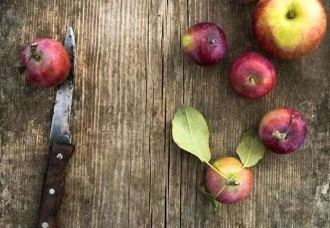 Red apples background Stock Photos