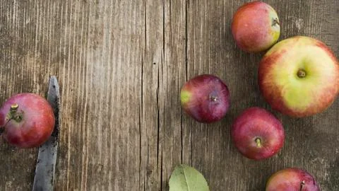 Red apples background Stock Photos