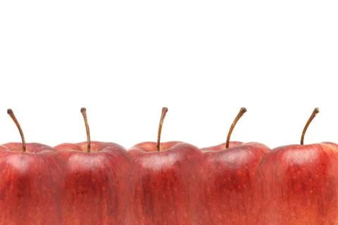 Red apples border Foto stock