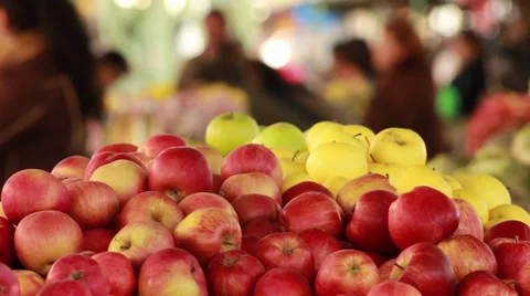 Red Apples Stock Footage 32811316